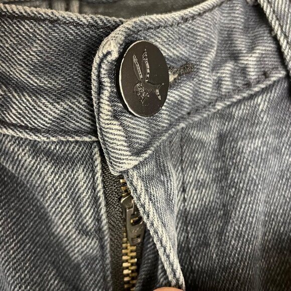 One x One Teaspoon Awesome Baggies Distressed Jeans Black Sz 27 - Picture 4 of 10